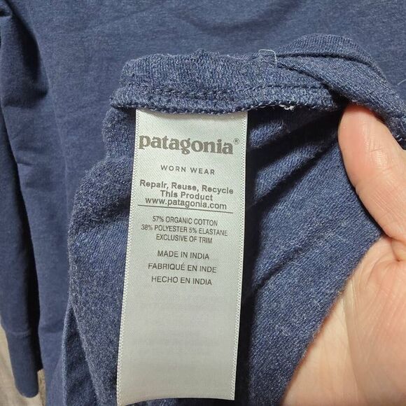 Patagonia Annya Blue Cowl Neck Tunic - Picture 4 of 4